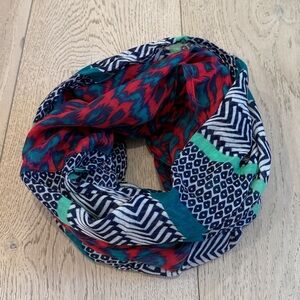 Express Colorful Animal/Stripe Print Infinity Scarf